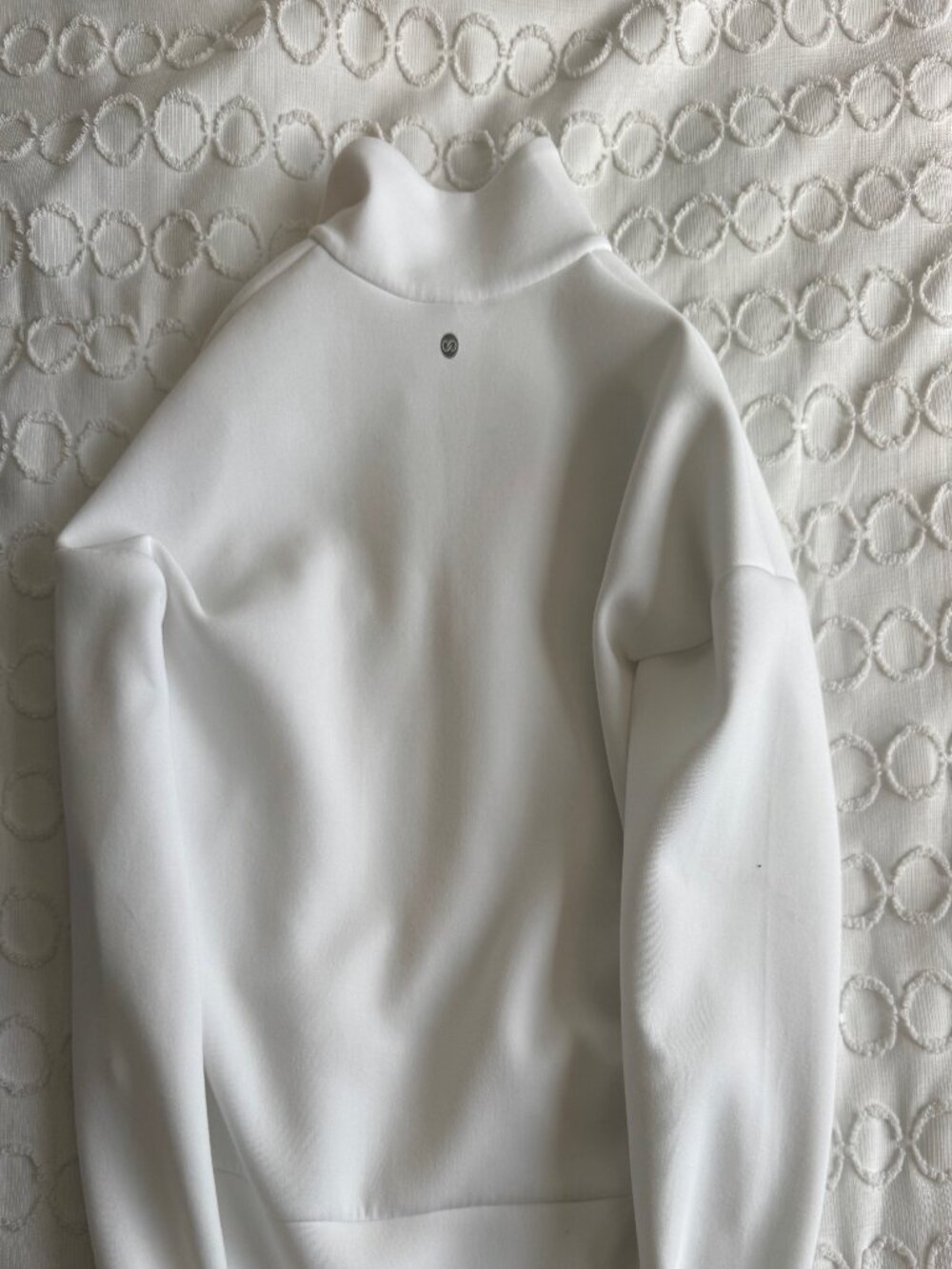 DSG Calia by Carrie Underwood White Quarter Zip - Picture 3 of 3